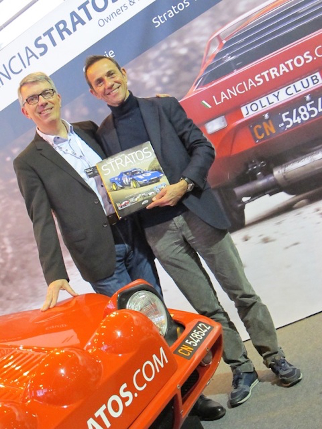 Erik Comas et le livre Lancia Stratos