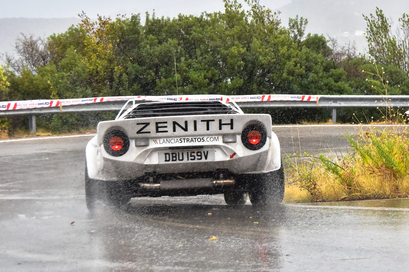 Lancia Stratos is wet